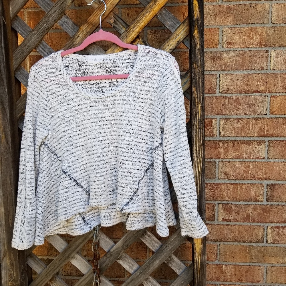 Thyme & Honey lace Crochet Sweatshirt